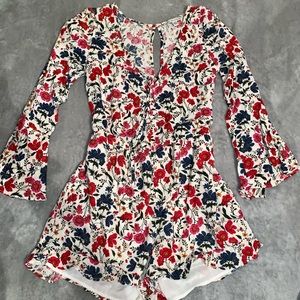 American Eagle Floral Romper